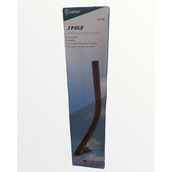 J Pole Outdoor TV Antenna Mount, AT-723, New in Original Packaging, Never Used - Picture 2 of 10